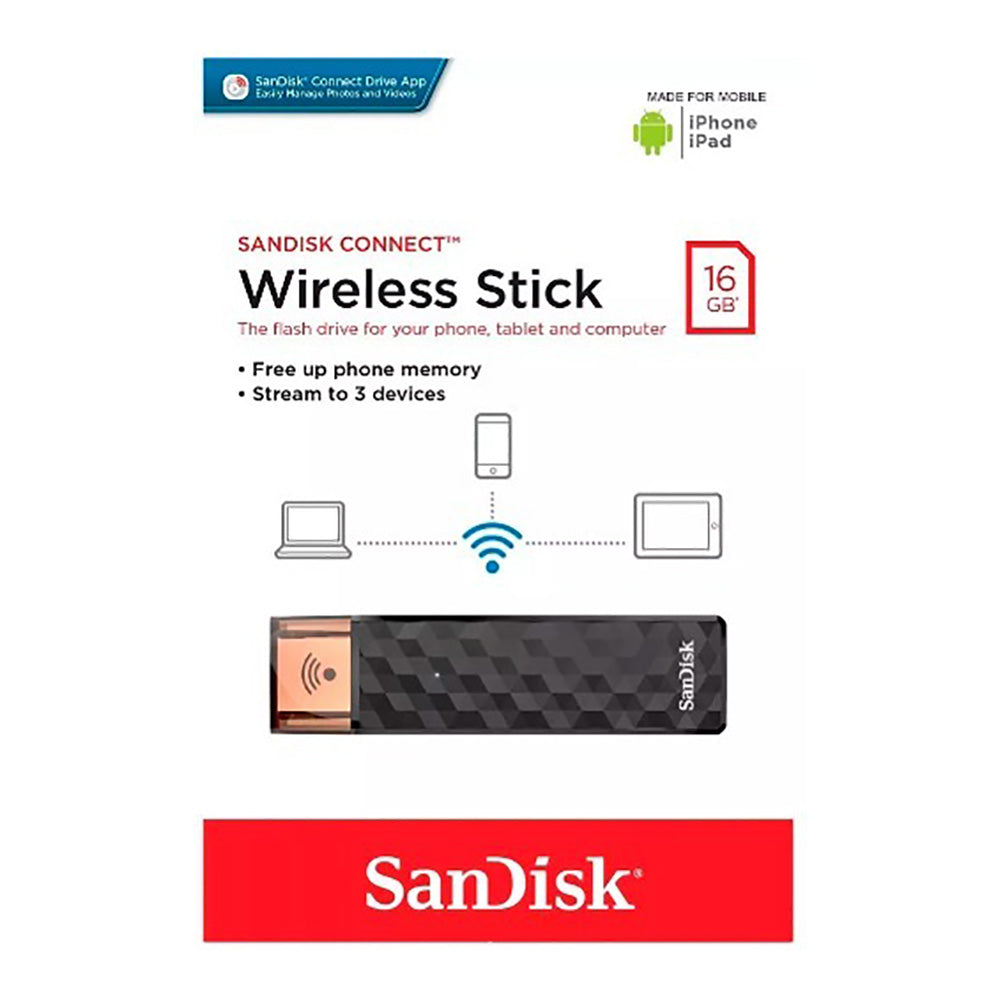 Sandisk Connect Wireless Stick 16GB (4627403767908) Sandisk Connect Wireless Stick 16GB (4627403767908)